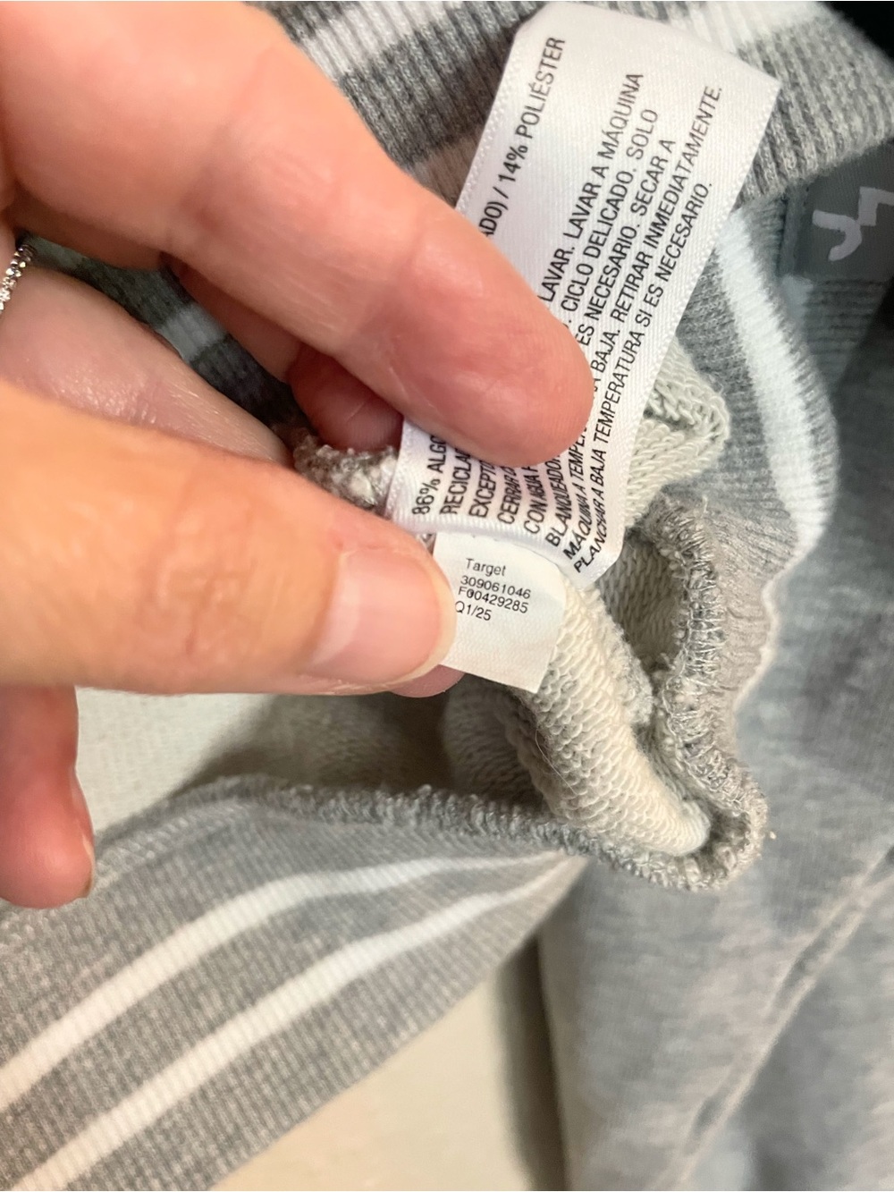 JoyLab Gray Cropped Quarter Zip Sweatshirt M - Picture 8 of 8